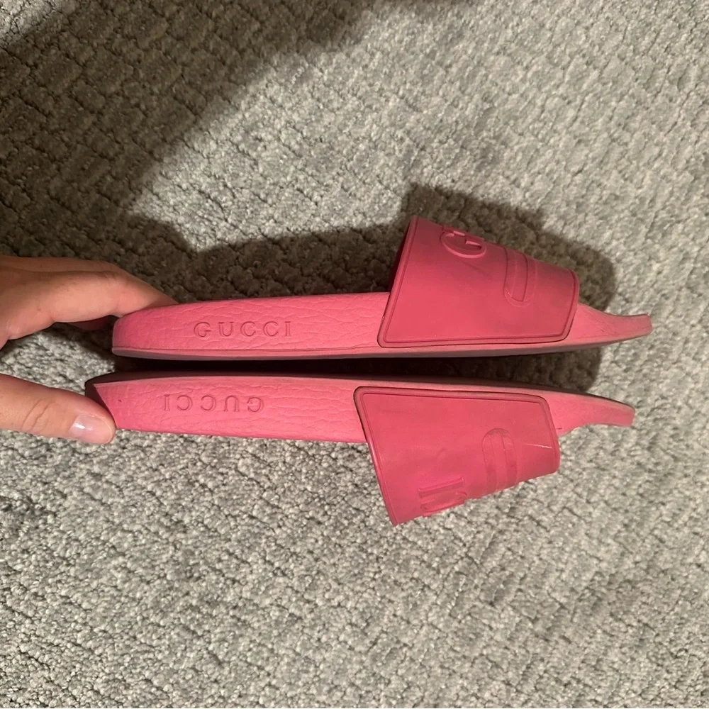 Gucci Pink Slide Sandals - Picture 7 of 15